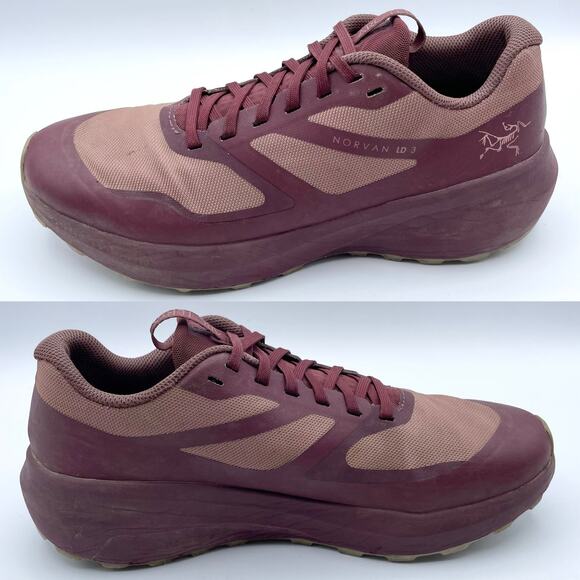 Arc’teryx Norvan LD 3 Shoe Dark Rose Dust Light Fallow Pink Purple Hiking 8.5 - Picture 12 of 16